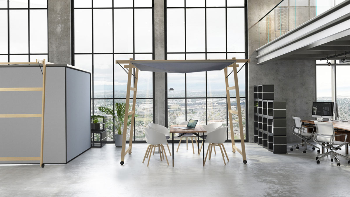 Skyroom Office Movisi office flexible workspace meeting pod 4a