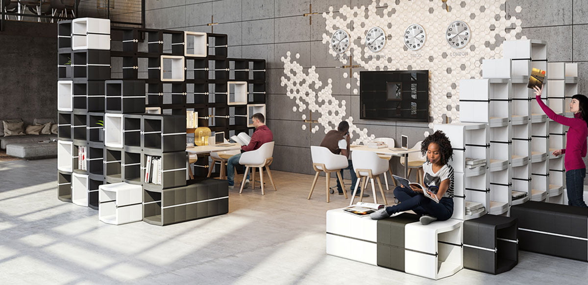 Movisi modular office furniture cubes