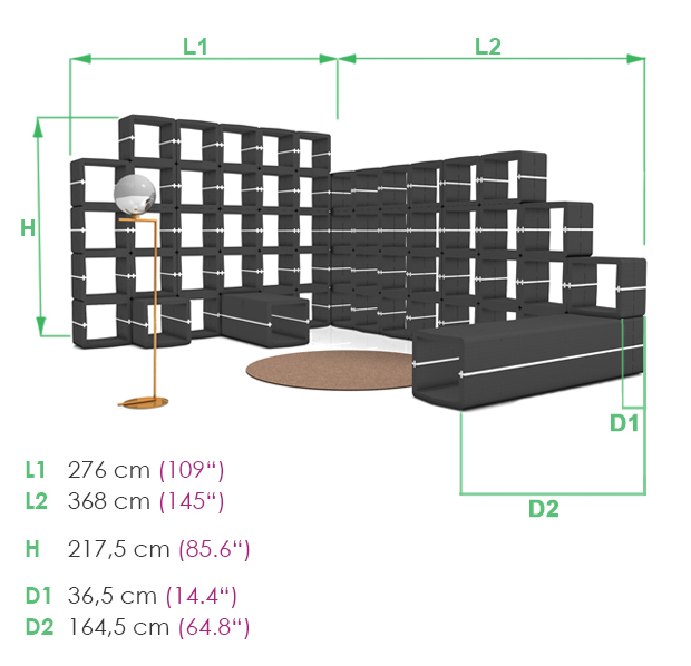 U CUBE micro architecture modular furniture movisi dimensions