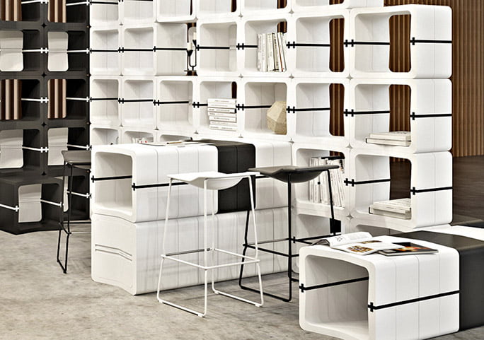 flexible modular furniture partition trade fair booth design quick movisi