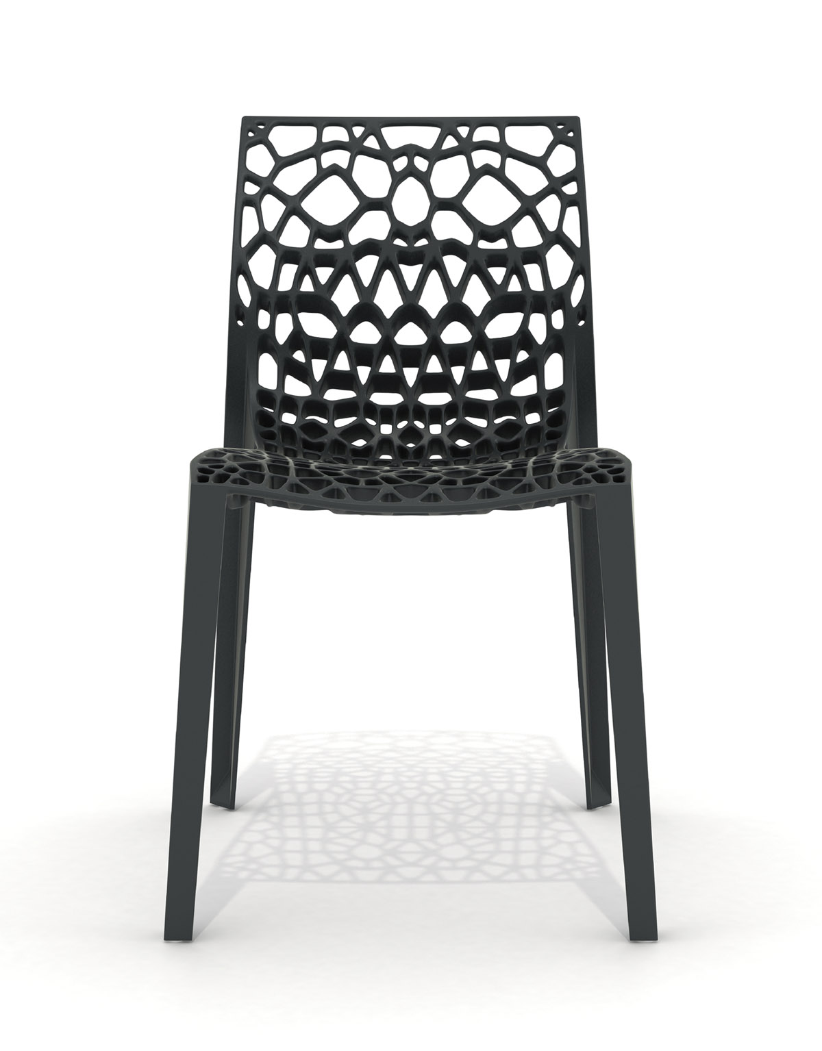Coral chair stackable black organic designer chair designer Movisi ton haas