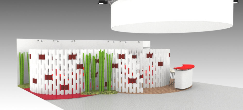 Event and fair design with flexible and easy to build partitions