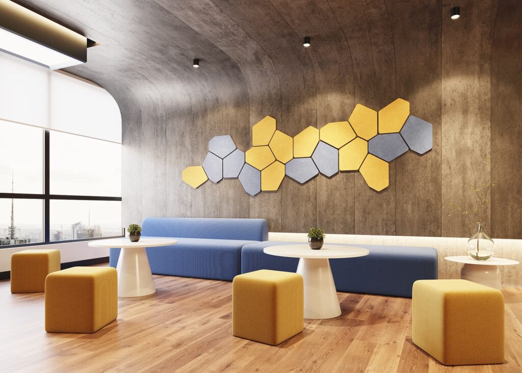 HUSH acoustic wall panels designed by MOVISI