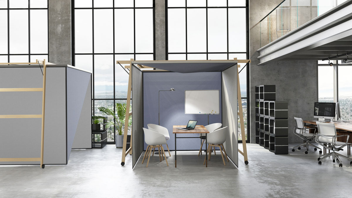 SKYROOM OFFICE mit einer hochgeklappten Seite